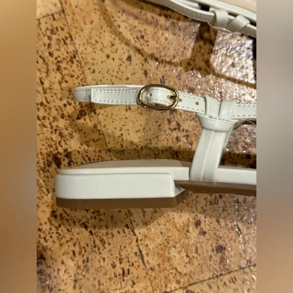 New Nine West Cream Pointed-Toe Slingback Flats Size 8 1/2 Women’s - Picture 15 of 15